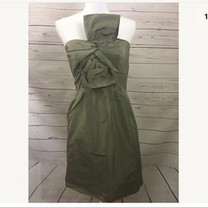 J.Crew Bow monde dress in silk taffeta size 6